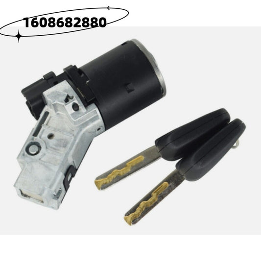 One set of ignition key switch/start switch suitable for Citroen C3 09-18 No.1608682880- n
