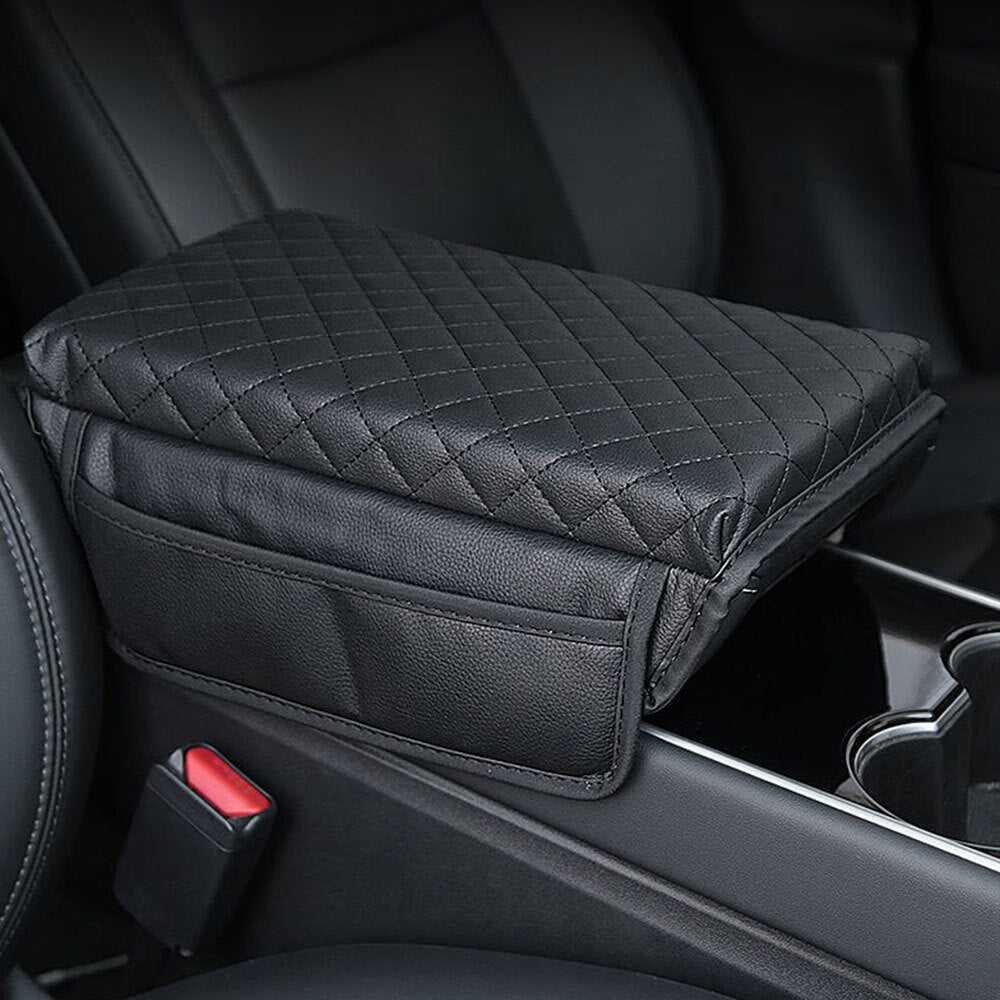 Suitable for Model 3 Y Black Car Armrest Backrest Cushion Protector Cover Center Console Cover Mat - n