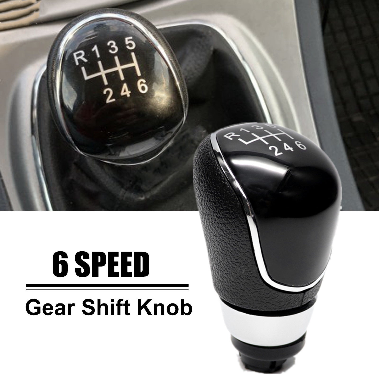  for ford  Focus Accessories 6 Speed Car MT Manual Gear Shift Knob Stick Shifter Q