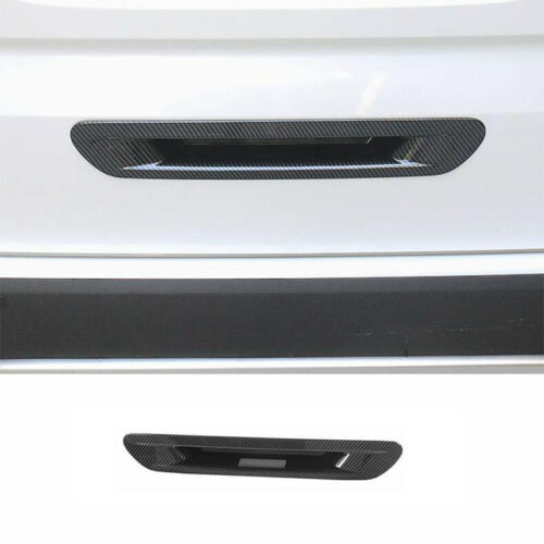 for Kia Carnival 2022-2024 Carbon Fiber Tailgate Rear Door Handle Molding Cover