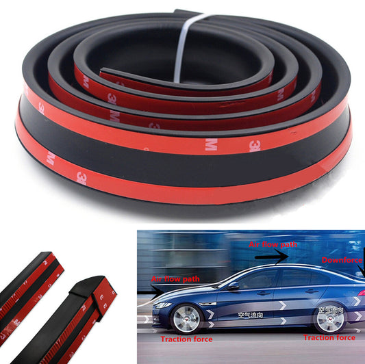 4.9-foot black rubber boiler bar suitable for racing car roof hatch doors and trunks - Universal n