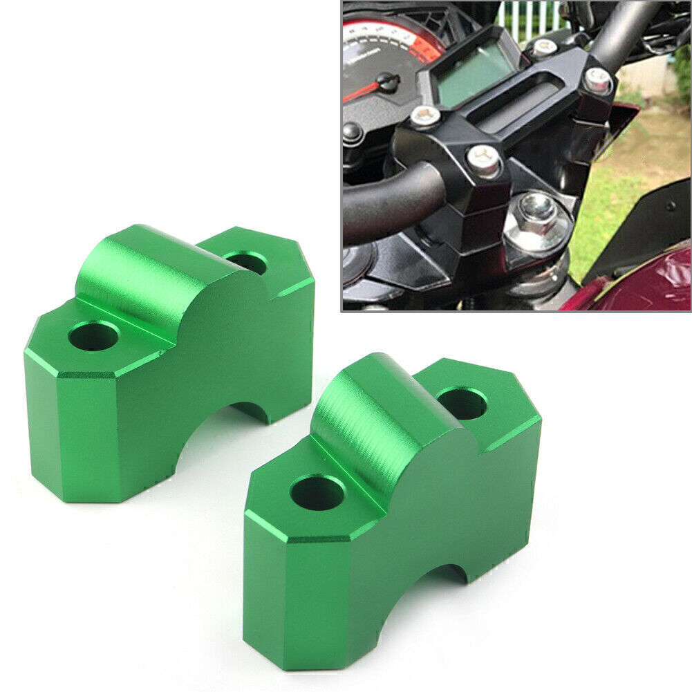 Motorcycle Handlebar Riser Clamp Fit for Kawasaki Z750 2004-2012 Z1000 03-2016 Green Q
