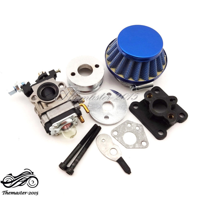 Racing Carburetor Air Filter Stack 2 Stroke 47cc 49cc Pocket Bike for Mini Moto ATV Q
