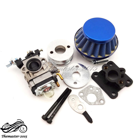 Racing Carburetor Air Filter Stack 2 Stroke 47cc 49cc Pocket Bike for Mini Moto ATV Q