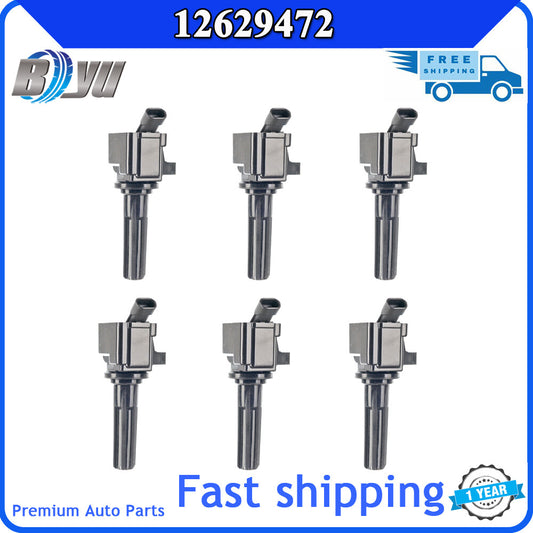 6-pack of ignition coils, brand new, for Hummer for GMC for Canyon 3.7L, 2007-2012. v