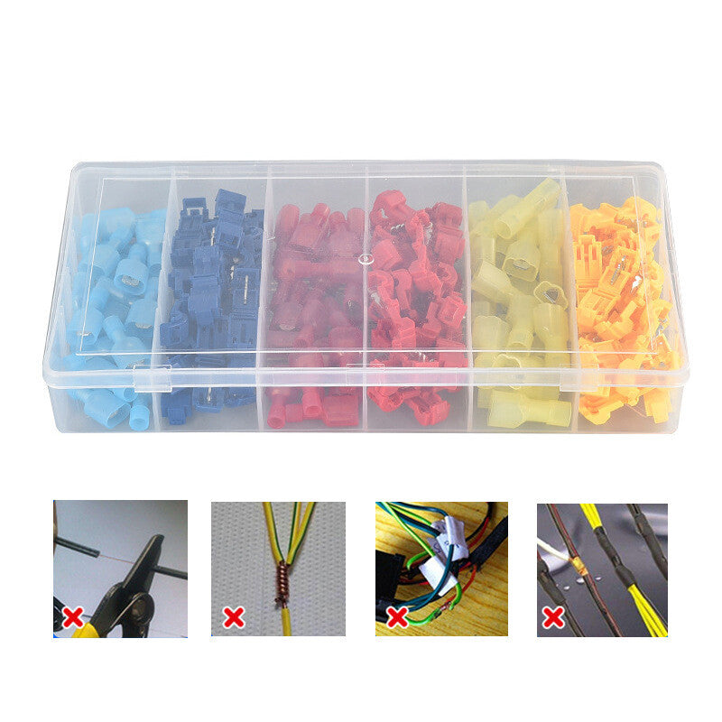 120-piece set of automatic terminal cable connector wire connection block crimping kit - n