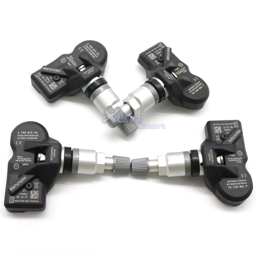 4-piece TPMS sensor 433MHz tire pressure monitoring system for #6798872 36106874830- v