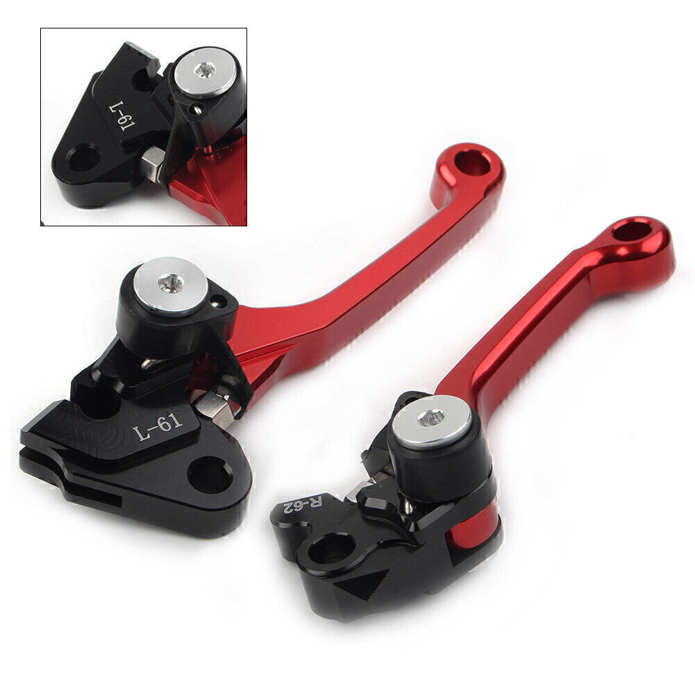 Fit for Kawasaki KX450F 2006 2007 2008 2009 10 12 Pivot Dirt Clutch Brake Levers RED