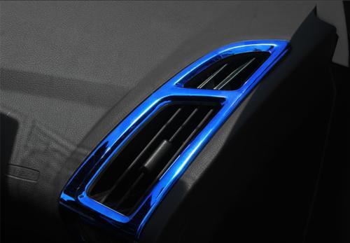 Blue Titanium LR AC Air Outlet Vent Cover Trim Car for Ford Focus ST RS 12-18