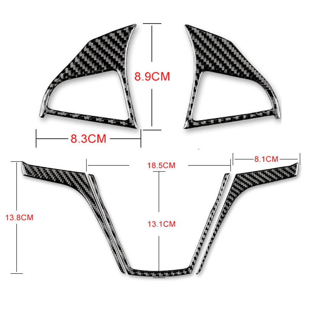 Red Carbon Fiber Front Door Handle Trim for Land Rover Discovery Sport 2015-2019 v