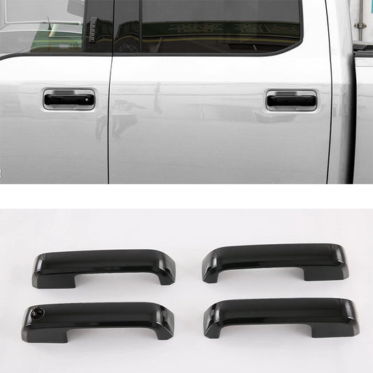 for ford  F150 F-150 2015-2020 Gloss Black Side Door Handle Molding Cover Trim