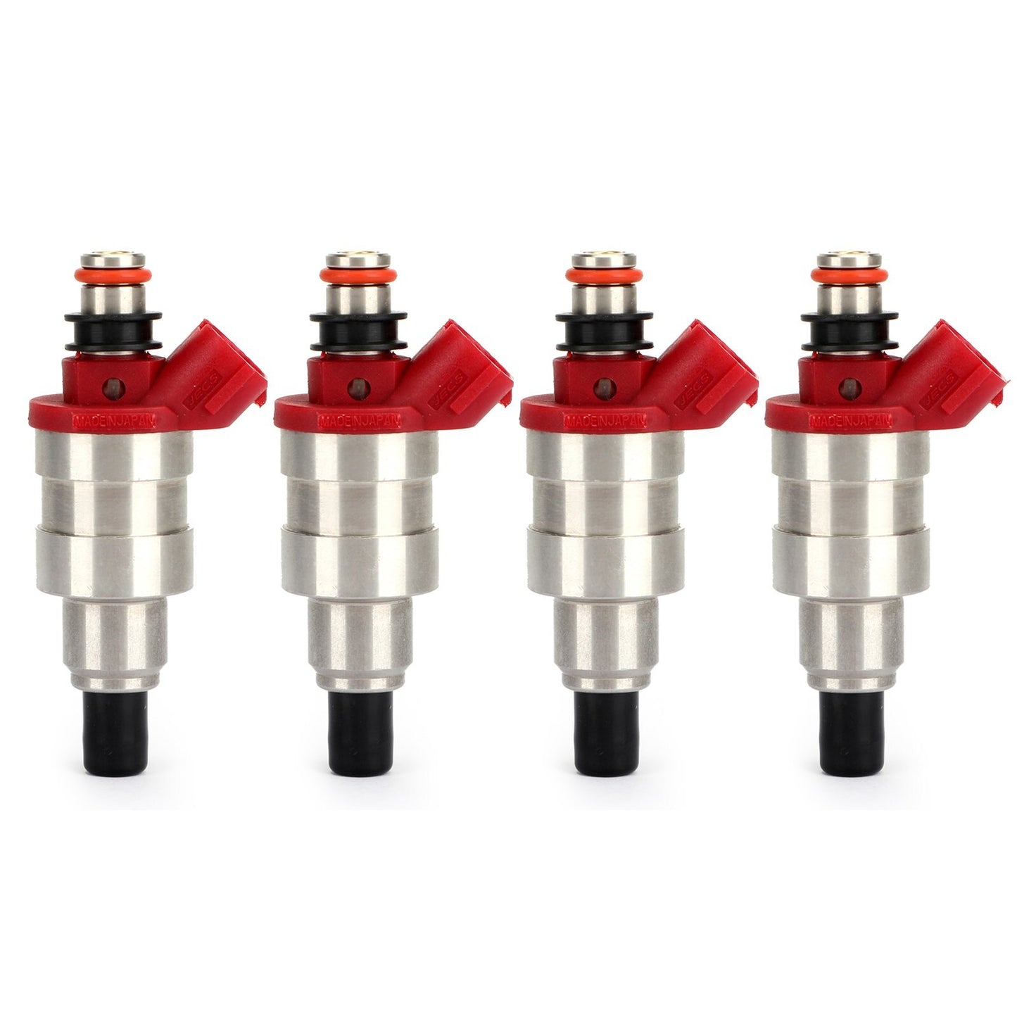 4-pack of new fuel injectors for Mazda B2600 MPV, high-resistance matching G609-13-250