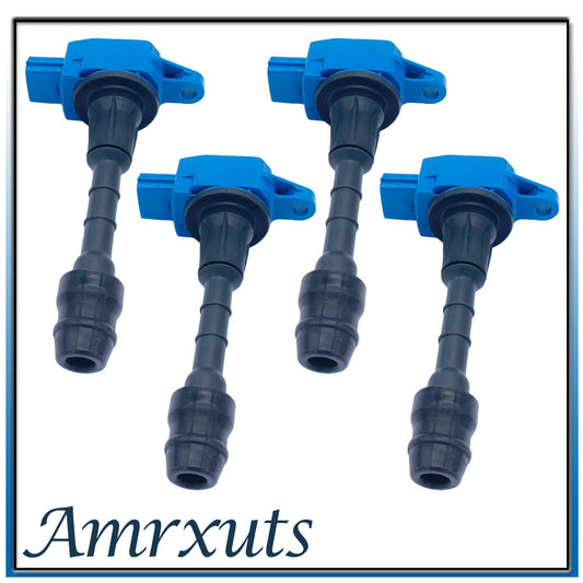 4-piece ignition coil kit 22448-AX001 UF702, suitable for Micra K12 1.4L 2006-2007. n