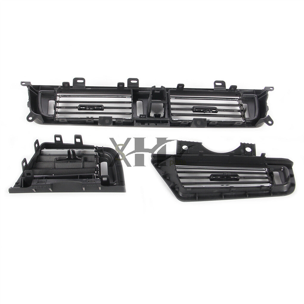 3pcs Front Console Grill Dash AC Air Outlet Vent Fit for BMW 5 Series Q