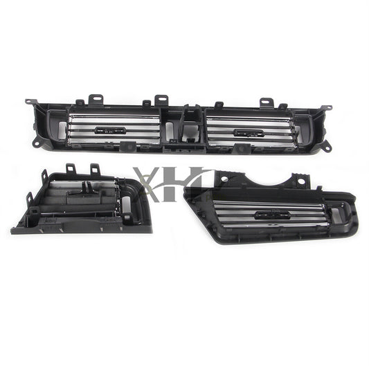 3pcs Front Console Grill Dash AC Air Outlet Vent Fit for BMW 5 Series Q