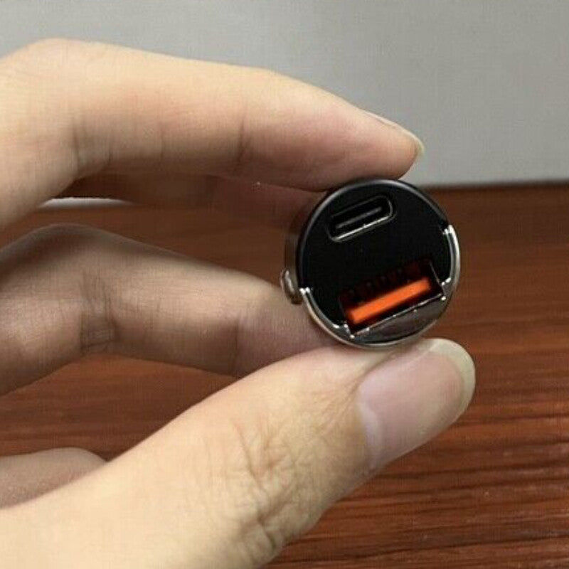 Reasuu USB C Car Charger Adapter Cigarette Lighter USB Charger Fast Charging