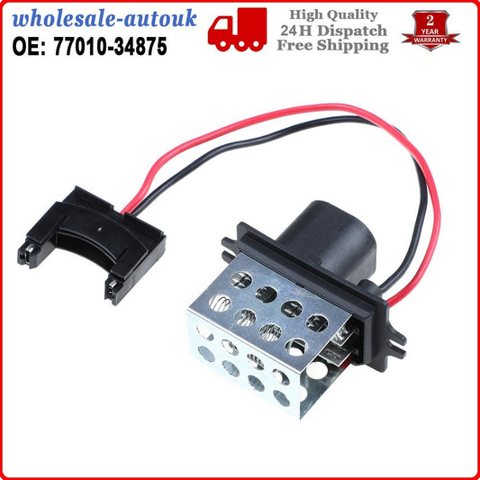 for Renault Kangoo MK1 97-ON Cooling Blower Motor Fan Heater Resistor 7701034875 Q