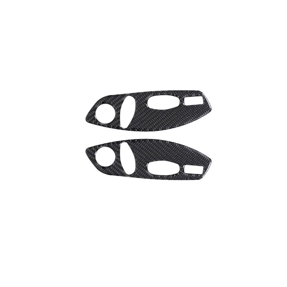 Red CD Radio A/C Button Frame Cover Trim Carbon Fiber For 370Z 2009-2020 v