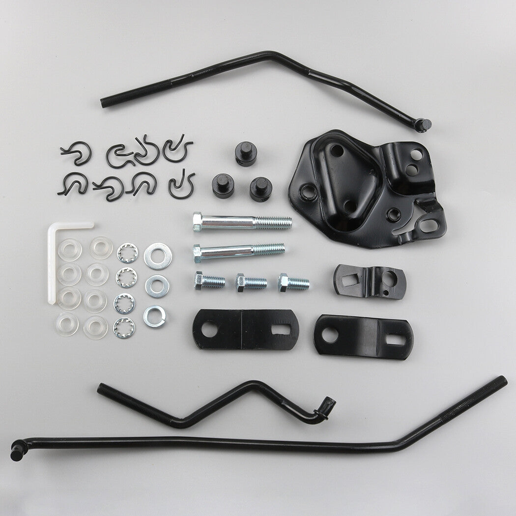 4-speed transmission linkage kit for 1955-67 Hurst transmission with Muncie transmission.