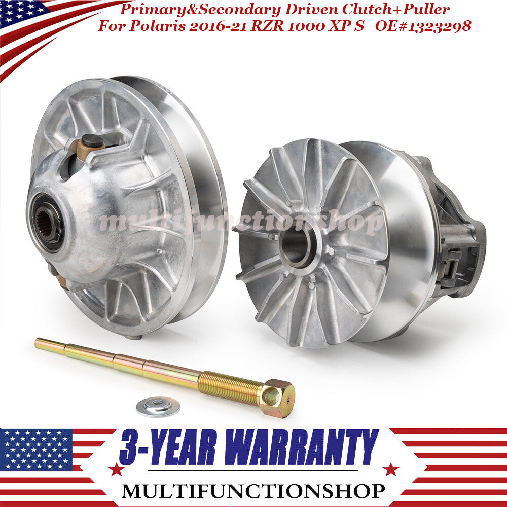 1323298 Primary&Secondary Driven Clutch+Puller for Polaris RZR 1000 XP S 2016-21 Q