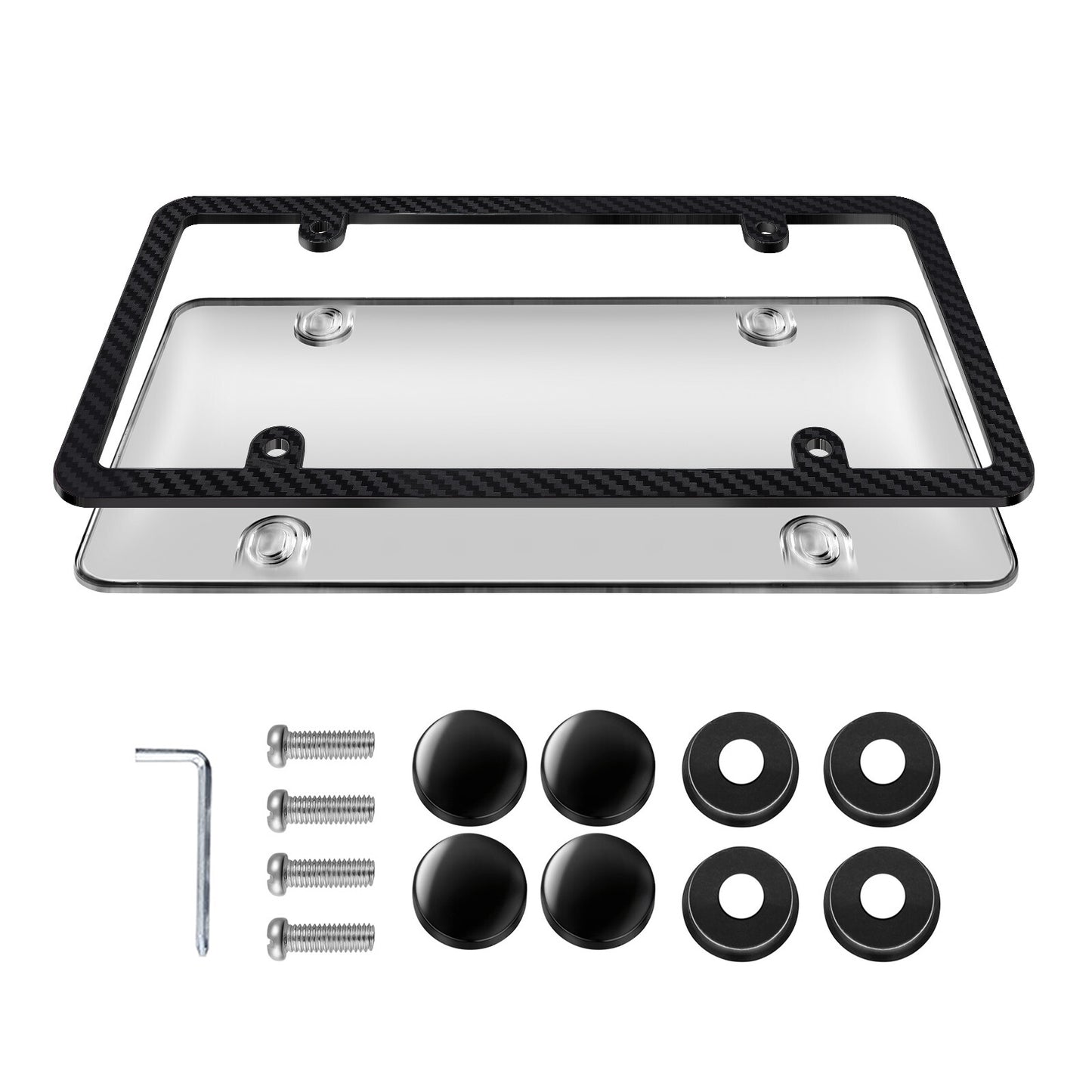 1 non-removable license plate frame Q