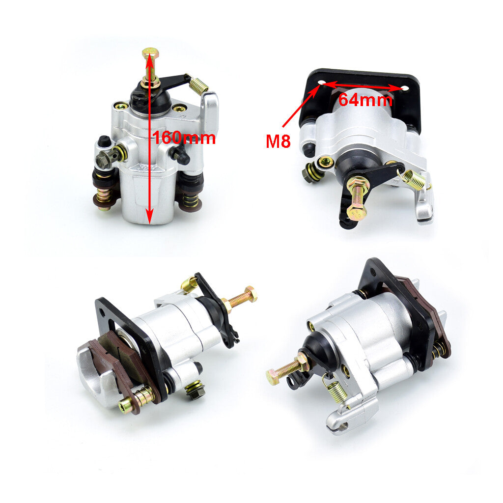 Right Rear Hydraulic Brake Caliper Silver 250cc 300cc pit pro Quad Bike ATV