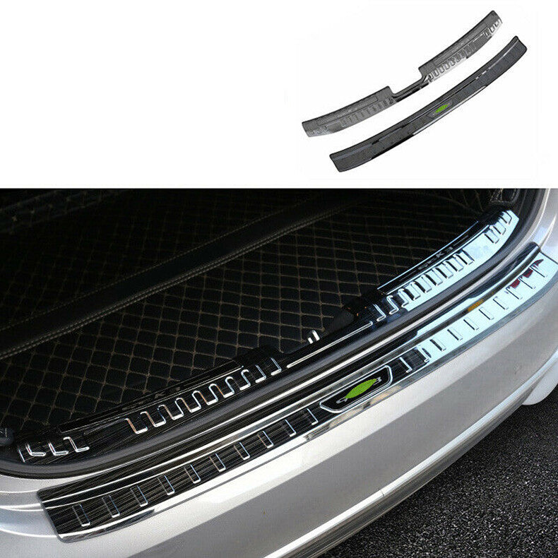 for Kia Forte K3 2019-2021 Black Rear Bumper Protector Guard Sill Plate Trim 2x