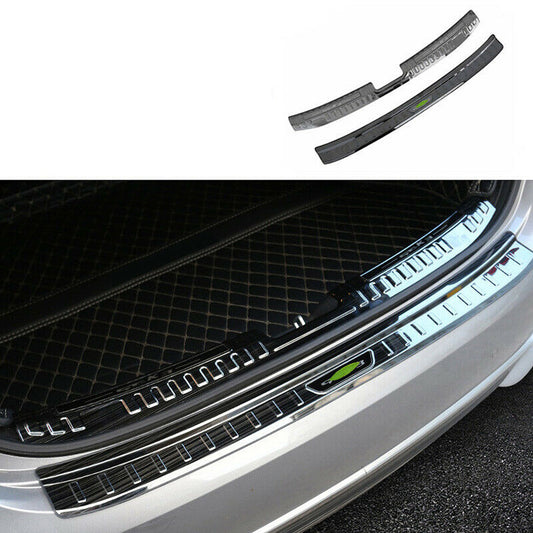 for Kia Forte K3 2019-2021 Black Rear Bumper Protector Guard Sill Plate Trim 2x