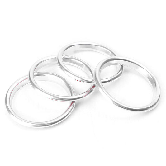 Interior Air Vent Outlet Ring Cover for Audi A3 8V 2012-2019 Silver 4PCs Car UK