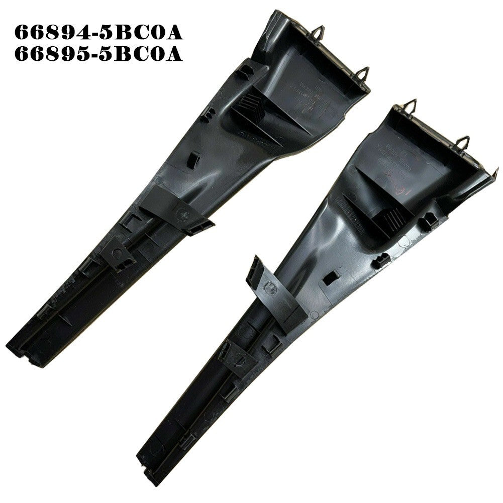 1 Pair Black Car Front Wiper Side Cowl Extension Trim Cover For MURANO 2015-2017