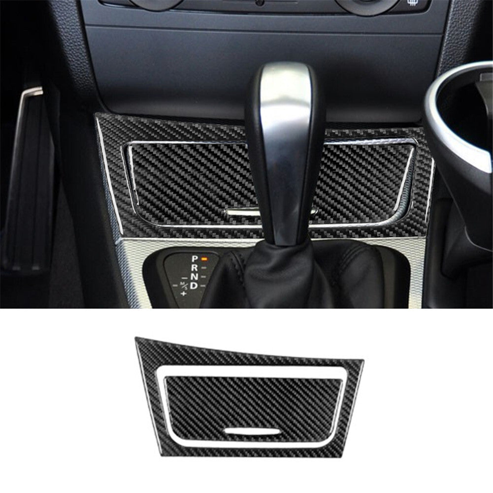 2Pcs Carbon Fiber Door Window Lift Control Panel Trim for Cadillac CTS 2003-2007 v