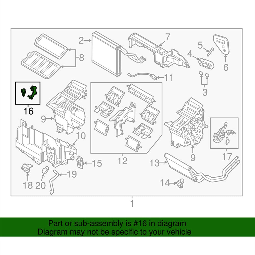 New Car Temperature Link Set Assembly Repair BHS261A20A for Mazda 3 (2014-2018) Q