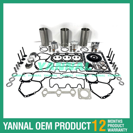 3-piece overhaul and rebuild kit for Shibaura S773 diesel engines
