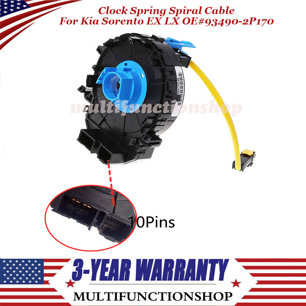 Clock Spring Spiral Cable 93490-2P170 for Kia Sorento EX LX 2011-15 2.4L 3.5L Q