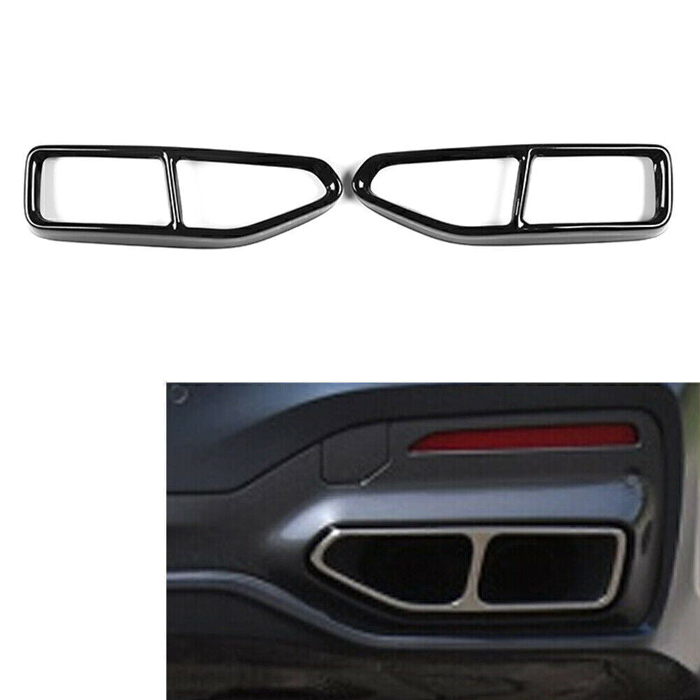 Tail Muffler Exhaust Pipe Output Cover Trim Fit for BMW 7 Series G11 G12 2019-2023 Q