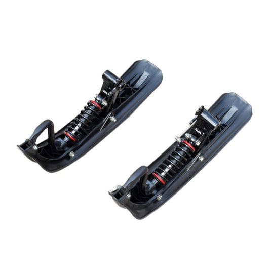 Kids ATV UTV Buggy Quad Snowmobile Plastic Black Skis Pair