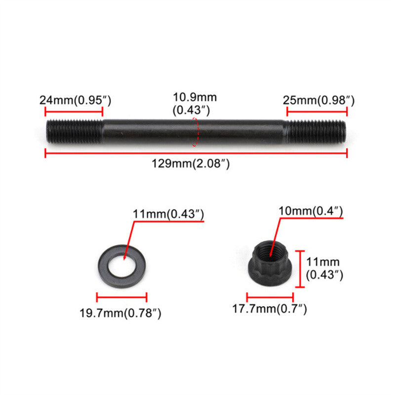 202-4301 Cylinder Bolt Stud Kit for Nissan RB25 RB25DET 2.5L, RB20 RB20DET 2.0L Q