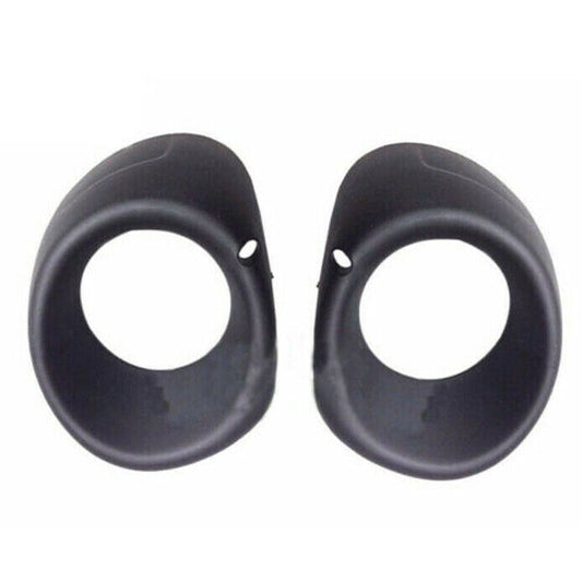 2Pcs Front Fog Light Lamp Black Cover Frame Fit for Mitsubishi Outlander 13-15