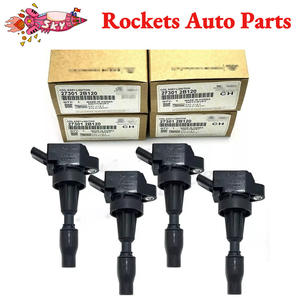 NEW 4Pcs Ignition Coils 273012B120 for Hyundai for Kia Turbo 1.6L 2015-2023