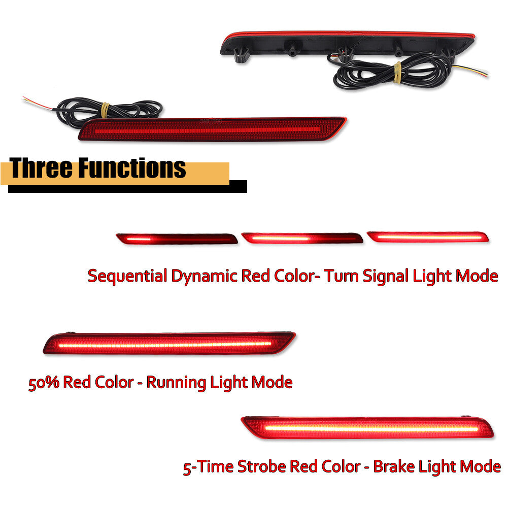 Suitable for 2020-22 GR Supra red lens rear reflector fog lights, taillights/brake lights- v