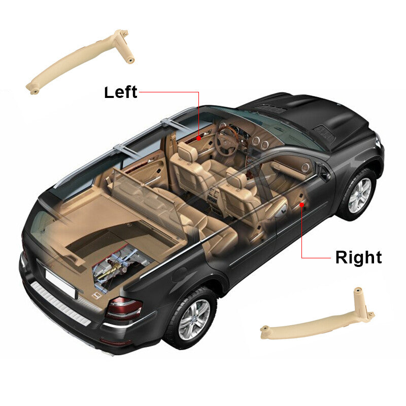 Passenger Right Inner Door Panel Handle Pull Trim Cover Fit for BMW E70 for X5 2007-2014 Q