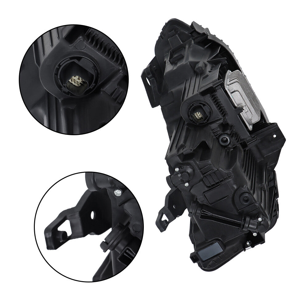 Suitable for 2020-2024 for Cadillac XT6, Black LH/Driver's Headlights LED Transparent with Super Cruise. n