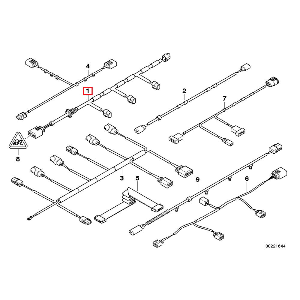 Front Bumper Cover Parking Sensor Wiring Harness for BMW X5 E70 LCI 2011-2013 Q