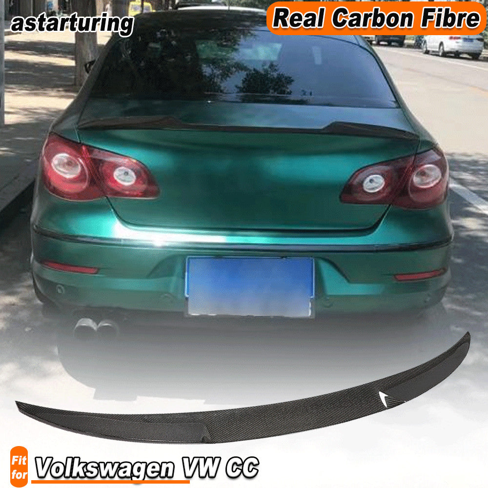 Carbon Fiber Car Rear Trunk Spoiler Wing Fit for Volkswagen for VW CC Sedan 2013-18