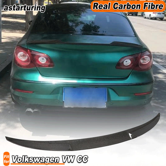 Carbon Fiber Car Rear Trunk Spoiler Wing Fit for Volkswagen for VW CC Sedan 2013-18