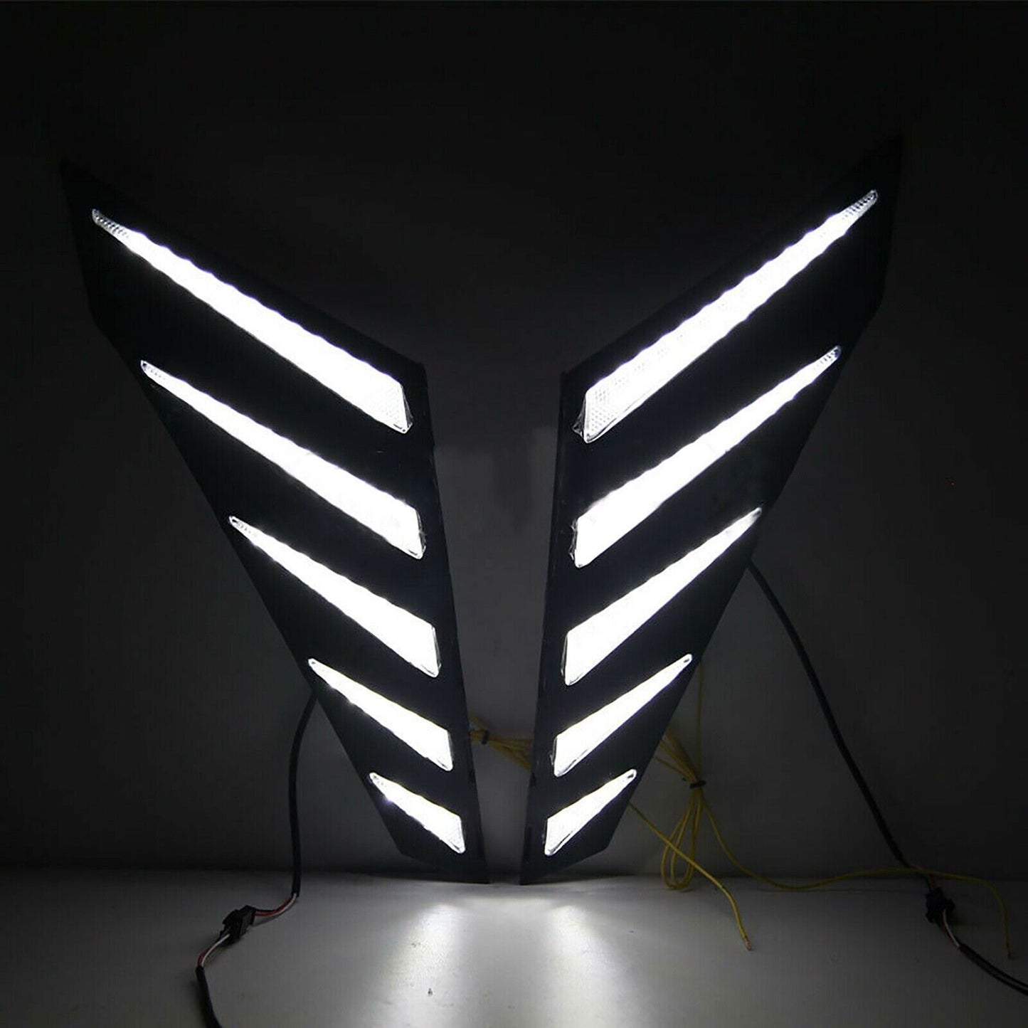 For 2021-2023 for Hyundai for Elantra Front Bumper Grille LED Turn Signal Driving Lamps