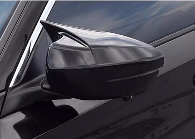 for Honda Accord 23-24 Piano Black Horn Rear View Side Door Mirror Cover Trim 2X
