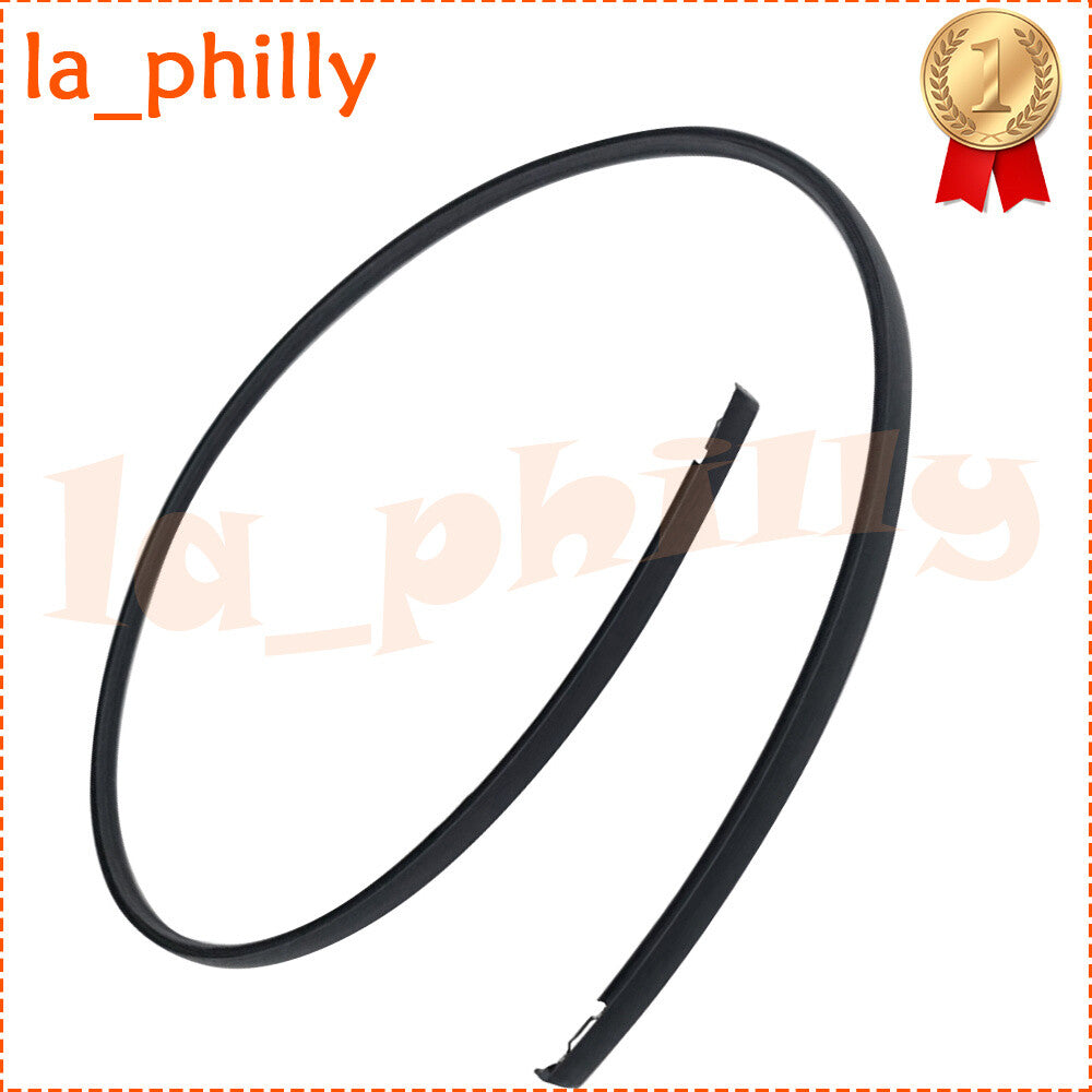 Left Side Roof Drip Moulding Trim Fit for Honda Fit Jazz 2007-2008 Black Rubber