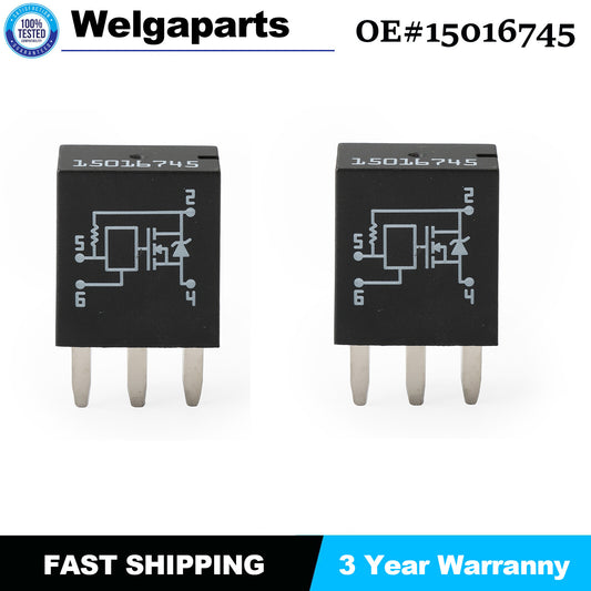 Set of 2 13506836 13506836 For Trailblazer for Buick for GMC Module Headlight A/C Relay
