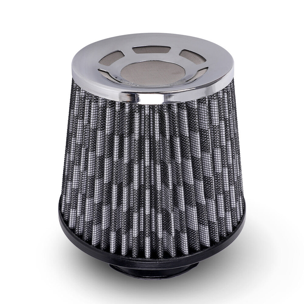 New Carbon pattern 76mm High Flow Inlet Air Intake Cone Filter For Car/Truck/SUV